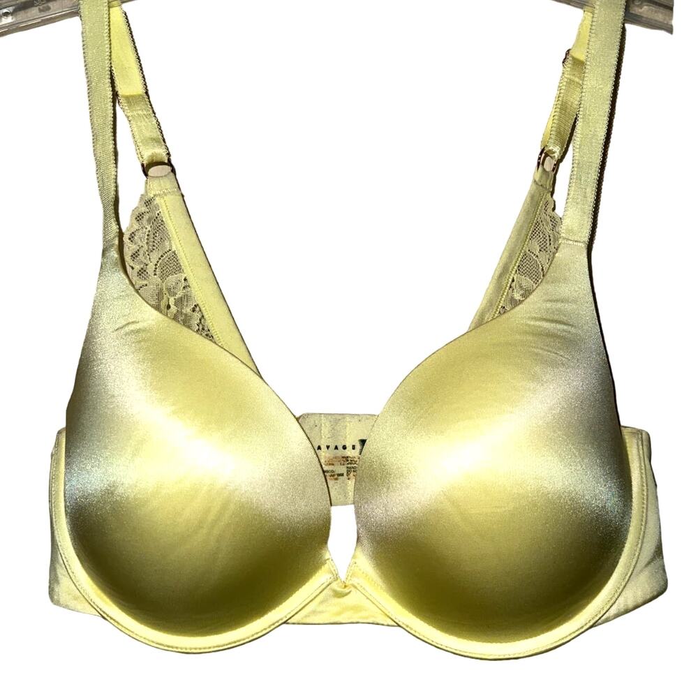 💜 3/$25 💜 36DD Savage X Fenty Bra Padded Plunge Underwire Balconette Rihanna